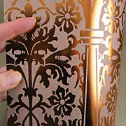 Engraved Garden Copper Foil Scrapbook Paper