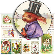 Easter Bunnies Collage Sheet
