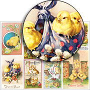 Easter Chicks Collage Sheet