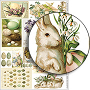 Eggs and Easter Collage Sheet