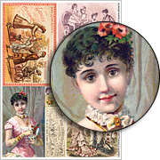 Fashionable Victorian Children Collage Sheet