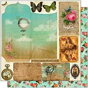 Junque Gypsy Scrapbook Paper - Faux Pas