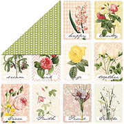 Modern Romance - Floral Cards Scrapbook Paper