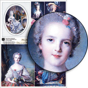 Floral Marie Antoinette Collage Sheet