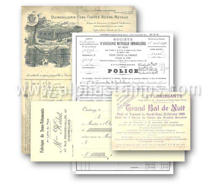 Vintage French Ephemera Set Download Vintage French Ephemera Set Download
