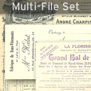 Vintage French Ephemera Set Download