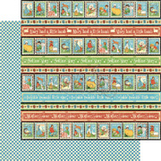 Mother Goose Playful Postage Scrapbook Paper