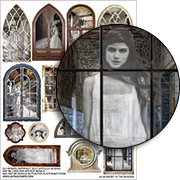 Ghost in the Window Collage Sheet