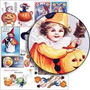 Halloween Children Collage Sheet