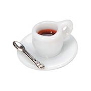 Miniature Coffee Cup and Spoon
