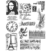 Mini Classics Cling-Mounted Stamp Set