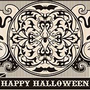 Halloween Playing Card Rubber Stamp