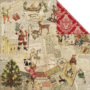 Christmas Joy Scrapbook Paper - Christmas Elves