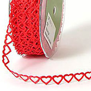 Satin Cut-Out Heart Ribbon