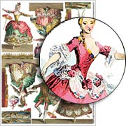 French Ballet Costumes Collage Sheet