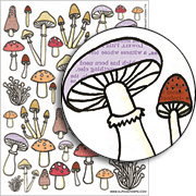 Mushrooms Collage Sheet