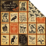 Steampunk Spells - Nevermore Scrapbook Paper