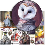 Oiseaux De Mode Collage Sheet