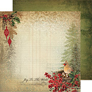 Turtle Dove French Hen Scrapbook Paper