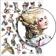 Rococo Busts Collage Sheet