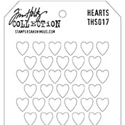 Tim Holtz Stencil - Hearts