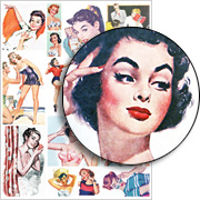 Sexy Vintage Housewives Collage Sheet