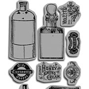 Olde Curiosity Shoppe Bottles Cling Set