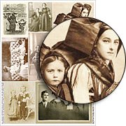 Sepia Siblings Collage Sheet