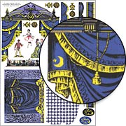Small Theatre of the Moon Curtains Collage Sheet