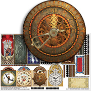 Grandfather Small Clock Facade Half Sheet