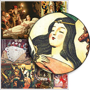 Snow White Sleeping Collage Sheet