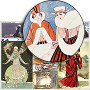 Snowy Winter Ladies Collage Sheet