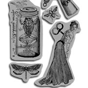 Olde Curiosity Shoppe Specimen Jar Cling Set