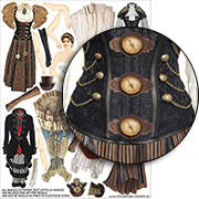 Steampunk Fashions #1 Collage Sheet