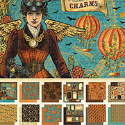 Steampunk Spells 8x8 Paper Pad