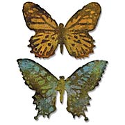 Tim Holtz Butterfly Duo Die & Embossing Folder Set