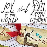 Tim Holtz - Mini Handwritten Holidays Cling Stamp Set