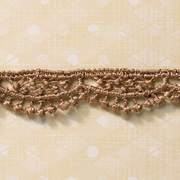 Taupe Scalloped Crochet Trim