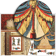 Tall Paper Theatre and Curtains Collage Sheet