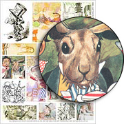 Mad Hatters Teaparty #1 Collage Sheet