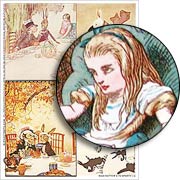 Mad Hatters Teaparty #3 Collage Sheet