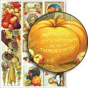 Thanksgiving ATCs Collage Sheet