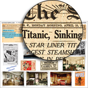 Titanic Telegrams & Ephemera Collage Sheet