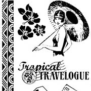 Tropical Travelogue Cling Stamp Set
