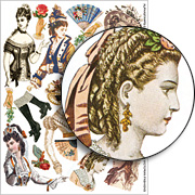 Victorian Fashions Collage Sheet