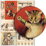 Victorian Kittens Collage Sheet