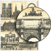 Vintage Paris Postcards Collage Sheet