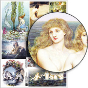 Vintage Mermaids Collage Sheet