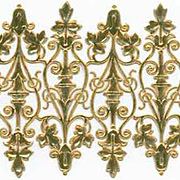 Gold Wrought Iron Dresden Scrolls