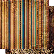 Weekend Market Stripe Scrapbook Paper